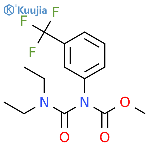 Carbamic acid, [(diethylamino)carbonyl][3-(trifluoromethyl)phenyl]-, methyl ester structure