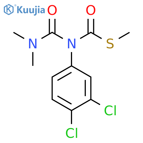 Carbamothioic acid, (3,4-dichlorophenyl)[(dimethylamino)carbonyl]-,S-methyl ester structure