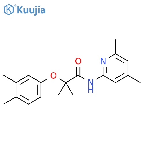 Propanamide,2-(3,4-dimethylphenoxy)-N-(4,6-dimethyl-2-pyridinyl)-2-methyl- structure