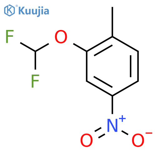 Benzene, 2-(difluoromethoxy)-1-methyl-4-nitro- structure