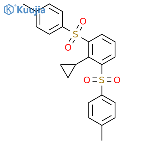2-cyclopropyl-1,3-bis-(4-methylphenyl)sulfonylbenzene structure