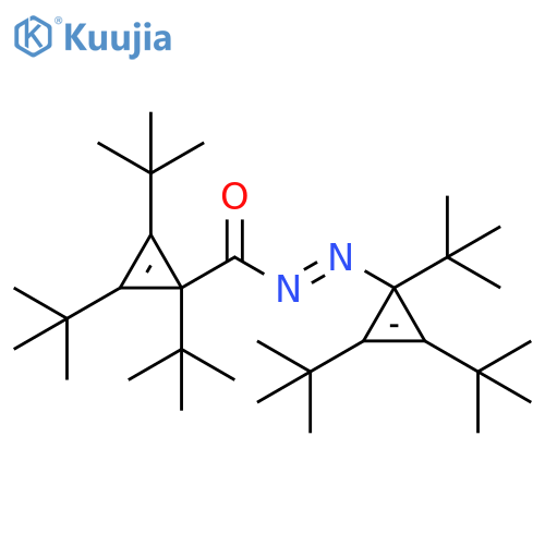 Diazene, [1,2,3-tris(1,1-dimethylethyl)-2-cyclopropen-1-yl][[1,2,3-tris(1,1-dimethylethyl)-2-cyclopropen-1-yl]carbonyl]-, (E)- (9CI) structure