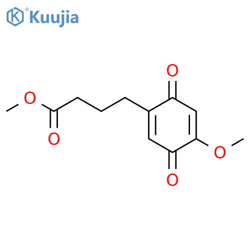 1,4-Cyclohexadiene-1-butanoic acid, 4-methoxy-3,6-dioxo-, methylester structure