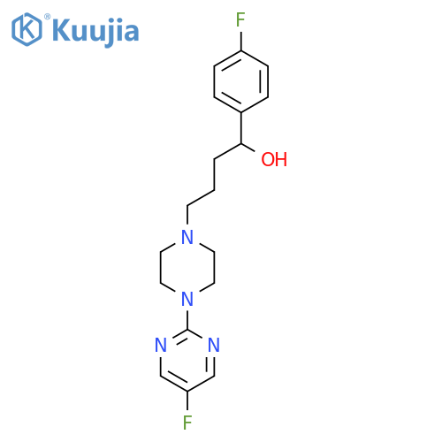 1-Piperazinebutanol, a-(4-fluorophenyl)-4-(5-fluoro-2-pyrimidinyl)- structure