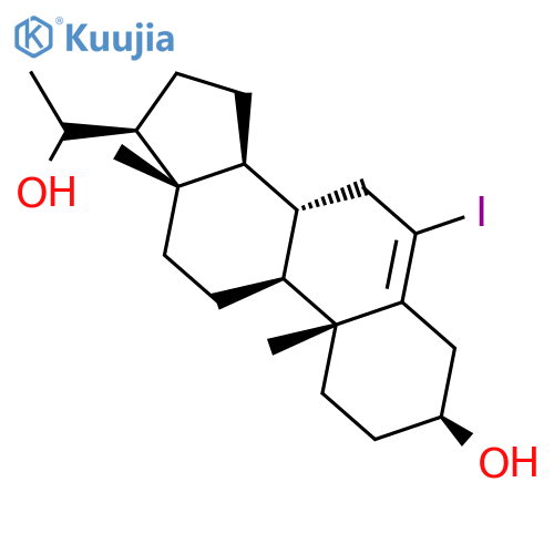 Pregn-5-ene-3,20-diol, 6-iodo-, (3b)- structure