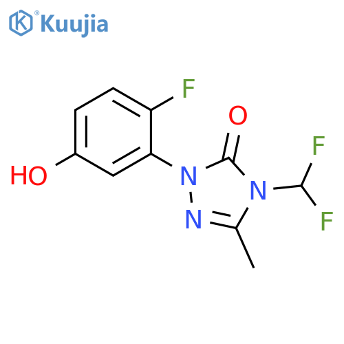 3H-1,2,4-Triazol-3-one,4-(difluoromethyl)-2-(2-fluoro-5-hydroxyphenyl)-2,4-dihydro-5-methyl- structure