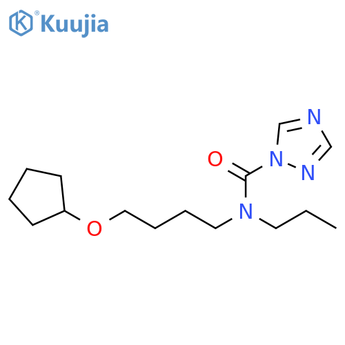 1H-1,2,4-Triazole-1-carboxamide, N-[4-(cyclopentyloxy)butyl]-N-propyl- structure