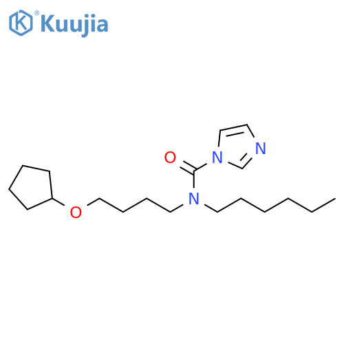 1H-Imidazole-1-carboxamide, N-[4-(cyclopentyloxy)butyl]-N-hexyl- structure