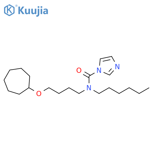 1H-Imidazole-1-carboxamide, N-[4-(cycloheptyloxy)butyl]-N-hexyl- structure
