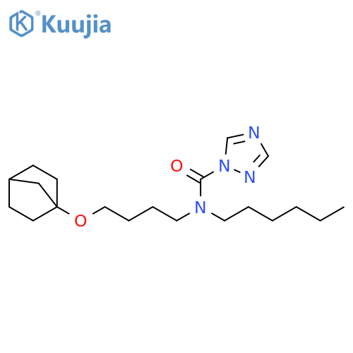 1H-1,2,4-Triazole-1-carboxamide,N-[4-(bicyclo[2.2.1]hept-1-yloxy)butyl]-N-hexyl- structure