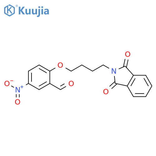Benzaldehyde,2-[4-(1,3-dihydro-1,3-dioxo-2H-isoindol-2-yl)butoxy]-5-nitro- structure