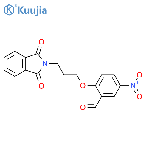 Benzaldehyde,2-[3-(1,3-dihydro-1,3-dioxo-2H-isoindol-2-yl)propoxy]-5-nitro- structure