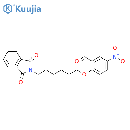 Benzaldehyde,2-[[6-(1,3-dihydro-1,3-dioxo-2H-isoindol-2-yl)hexyl]oxy]-5-nitro- structure