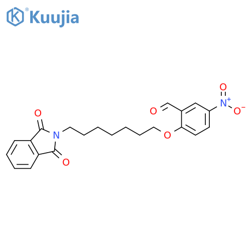 Benzaldehyde,2-[[7-(1,3-dihydro-1,3-dioxo-2H-isoindol-2-yl)heptyl]oxy]-5-nitro- structure