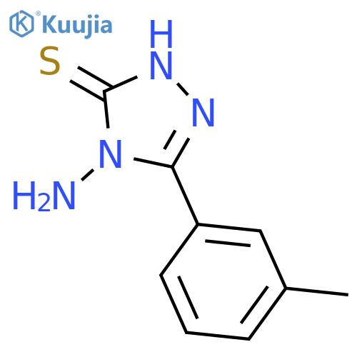 4-Amino-5-(3-methylphenyl)-4H-1,2,4-triazole-3-thiol structure