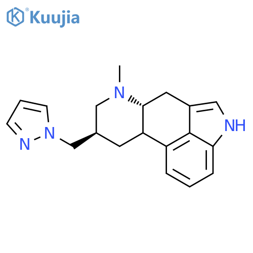 Ergoline,6-methyl-8-(1H-pyrazol-1-ylmethyl)-, (8b)- (9CI) structure