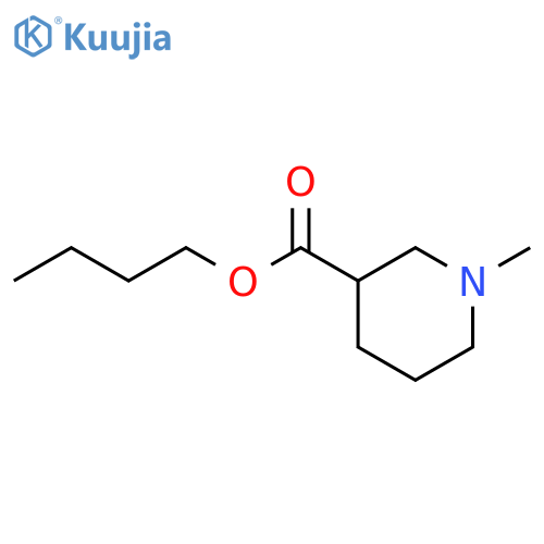 3-Piperidinecarboxylicacid, 1-methyl-, butyl ester structure