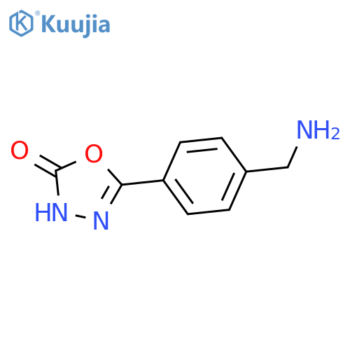 5-[4-(aminomethyl)phenyl]-3h-1,3,4-oxadiazol-2-one structure