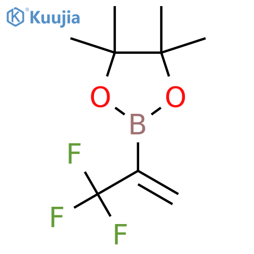 4,4,5,5-tetramethyl-2-[1-(trifluoromethyl)vinyl]-1,3,2-dioxaborolane structure