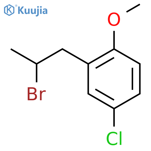 2-(2-bromopropyl)-4-chloro-1-methoxybenzene structure