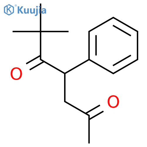 2,5-Heptanedione, 6,6-dimethyl-4-phenyl- structure