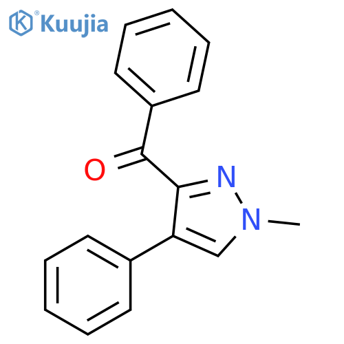 Methanone, (1-methyl-4-phenyl-1H-pyrazol-3-yl)phenyl- structure