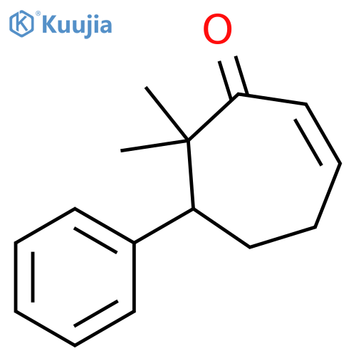 2-Cyclohepten-1-one, 7,7-dimethyl-6-phenyl- structure