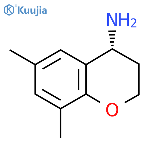 (4R)-6,8-dimethyl-3,4-dihydro-2H-1-benzopyran-4-amine structure
