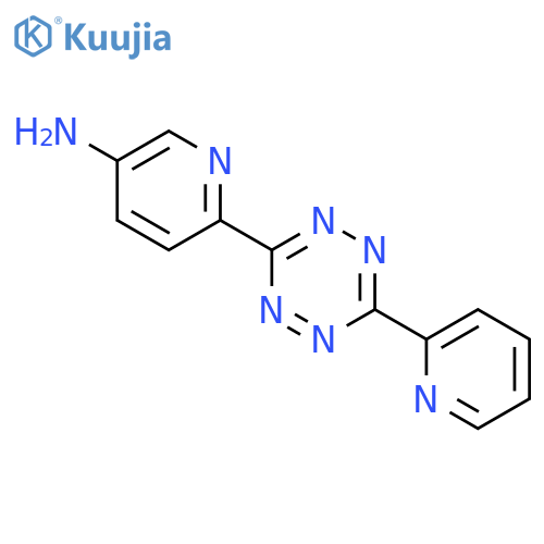 3-Pyridinamine, 6-[6-(2-pyridinyl)-1,2,4,5-tetrazin-3-yl]- structure