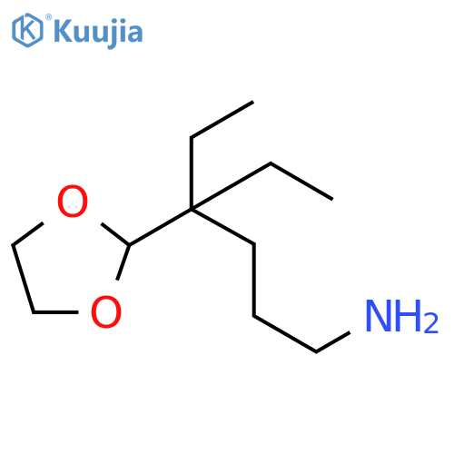 1,3-Dioxolane-2-butanamine, δ,δ-diethyl- structure