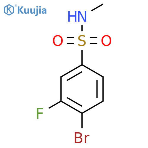 4-Bromo-3-fluoro-N-methylbenzenesulfonamide structure