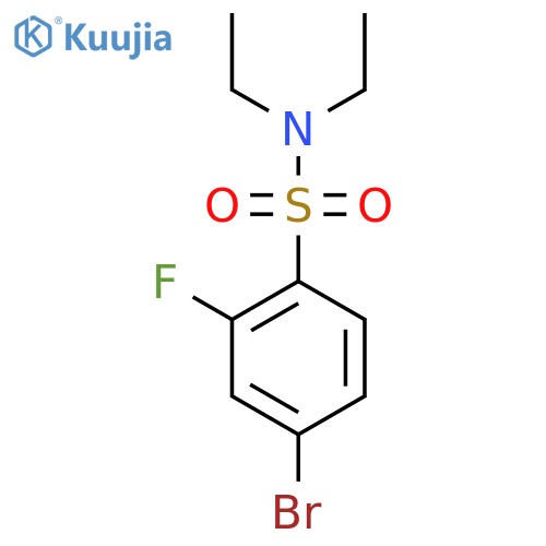 4-Bromo-N,N-diethyl-2-fluorobenzenesulfonamide structure