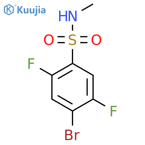 4-Bromo-2,5-difluoro-n-methylbenzene-1-sulfonamide structure