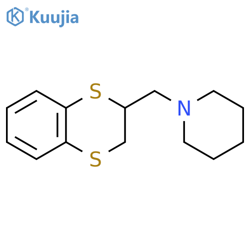 Piperidine, 1-[(2,3-dihydro-1,4-benzodithiin-2-yl)methyl]- structure