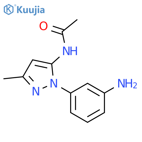 Acetamide, N-[1-(3-aminophenyl)-3-methyl-1H-pyrazol-5-yl]- structure