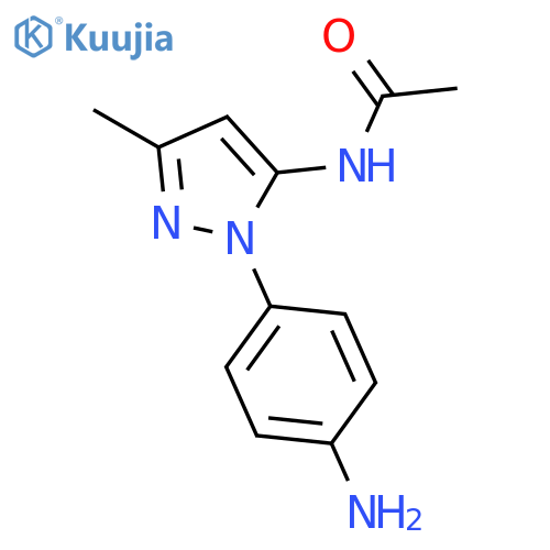 N-1-(4-Aminophenyl)-3-methyl-1H-pyrazol-5-ylacetamide structure