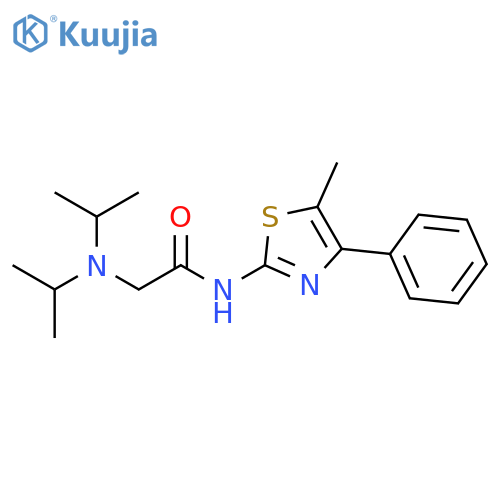 Acetamide,2-[bis(1-methylethyl)amino]-N-(5-methyl-4-phenyl-2-thiazolyl)- structure
