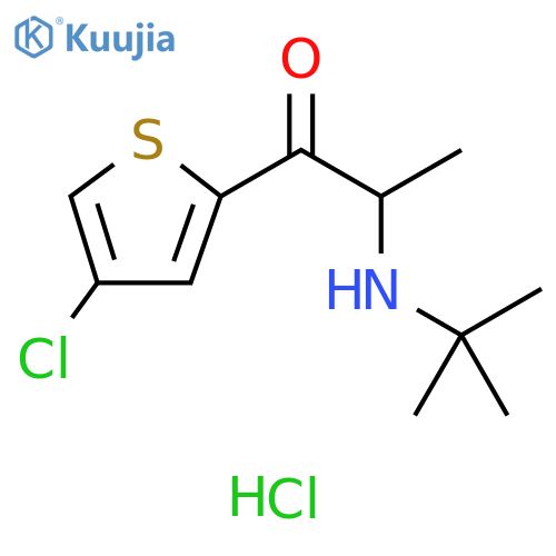 1-Propanone, 1-(4-chloro-2-thienyl)-2-[(1,1-dimethylethyl)amino]-, hydrochloride (1:1) structure