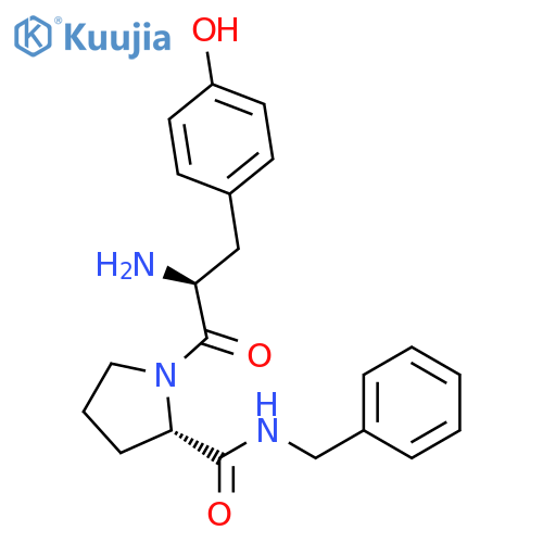 L-Prolinamide, L-tyrosyl-N-(phenylmethyl)- structure