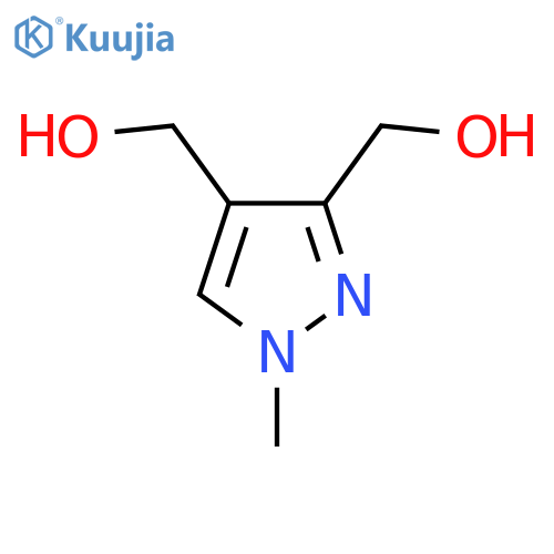 3-(hydroxymethyl)-1-methyl-1H-pyrazol-4-ylmethanol structure