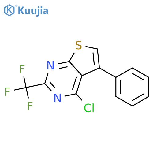 4-Chloro-5-phenyl-2-(trifluoromethyl)thieno[2,3-d]pyrimidine structure
