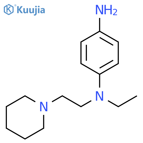 1,4-Benzenediamine, N-ethyl-N-[2-(1-piperidinyl)ethyl]- structure