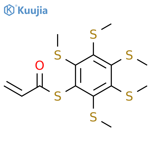 2-Propenethioic acid, S-[pentakis(methylthio)phenyl] ester structure