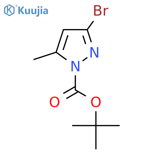 Tert-butyl 3-bromo-5-methyl-1h-pyrazole-1-carboxylate structure