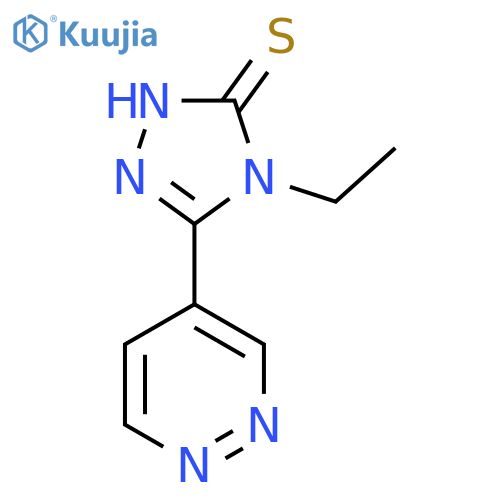 4-Ethyl-5-(pyridazin-4-yl)-4H-1,2,4-triazole-3-thiol structure