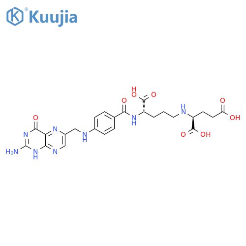 L-Glutamic acid, N-[4-[[4-[[(2-amino-1,4-dihydro-4-oxo-6-pteridinyl)methyl]amino]benzoyl]amino]-4-carboxybutyl]-, (S)- (9CI) structure