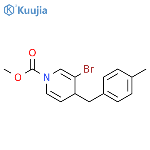 1(4H)-Pyridinecarboxylic acid, 3-bromo-4-[(4-methylphenyl)methyl]-, methyl ester structure