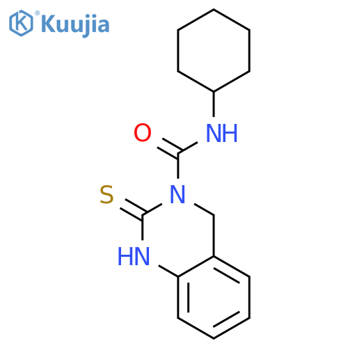 3(2H)-Quinazolinecarboxamide, N-cyclohexyl-1,4-dihydro-2-thioxo- structure