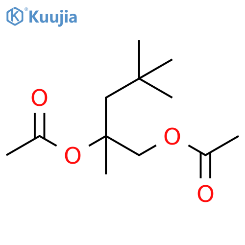1,2-Pentanediol, 2,4,4-trimethyl-, diacetate structure