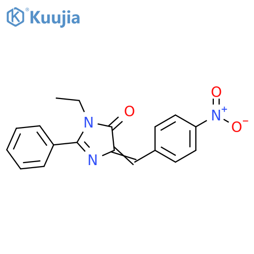 4H-Imidazol-4-one,3-ethyl-3,5-dihydro-5-[(4-nitrophenyl)methylene]-2-phenyl- structure